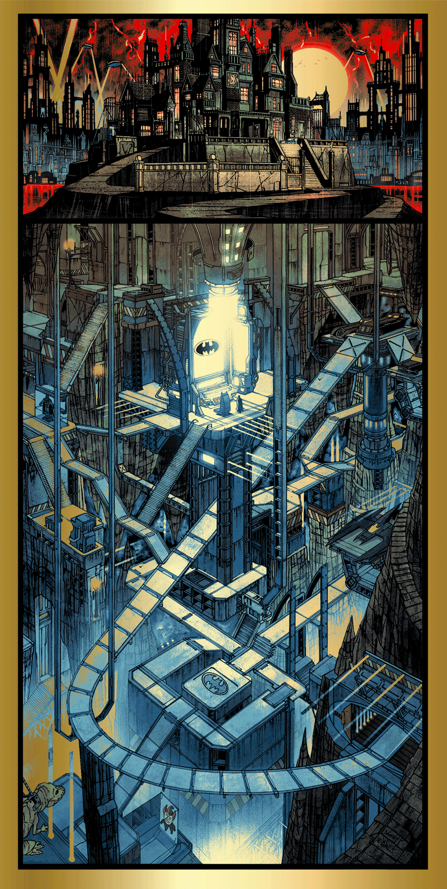 Danny Earls "Batcave" Gold Foil Edition
