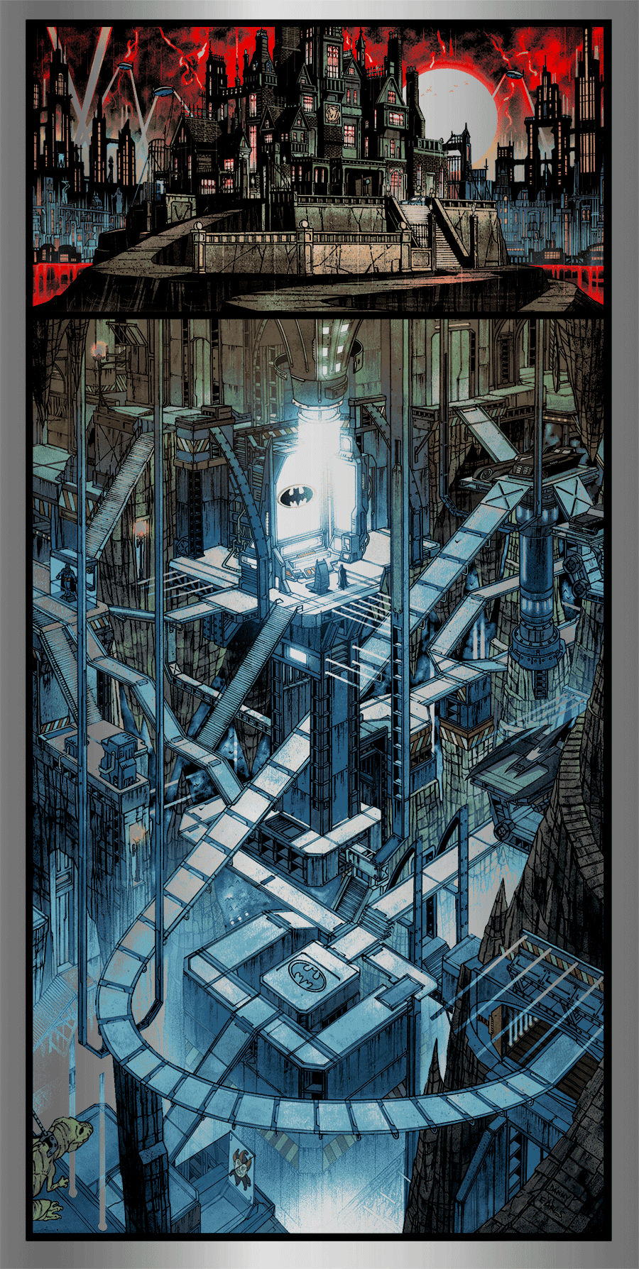 Danny Earls "Batcave" Silver Foil Edition