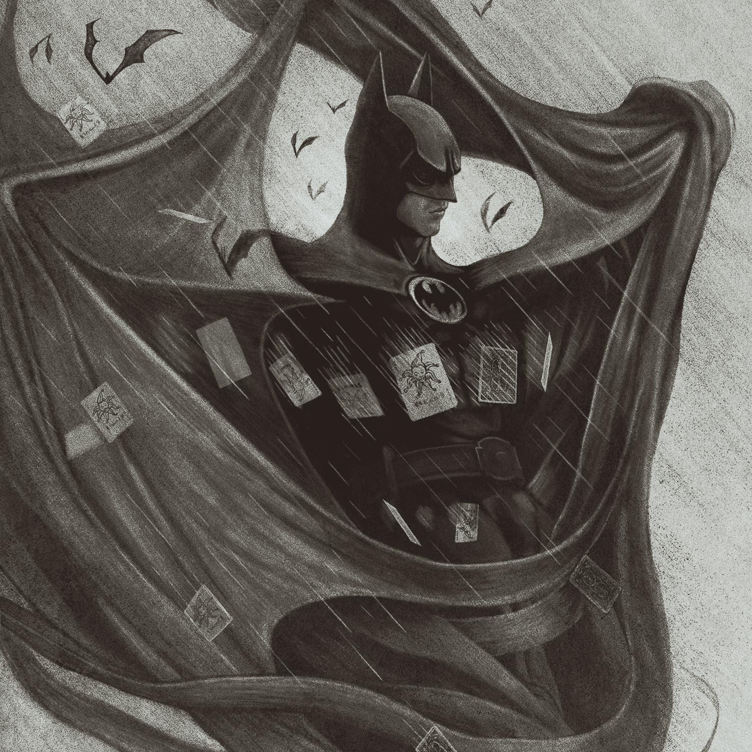 Peter Strain "Batman '89" Acrylic Panel Print