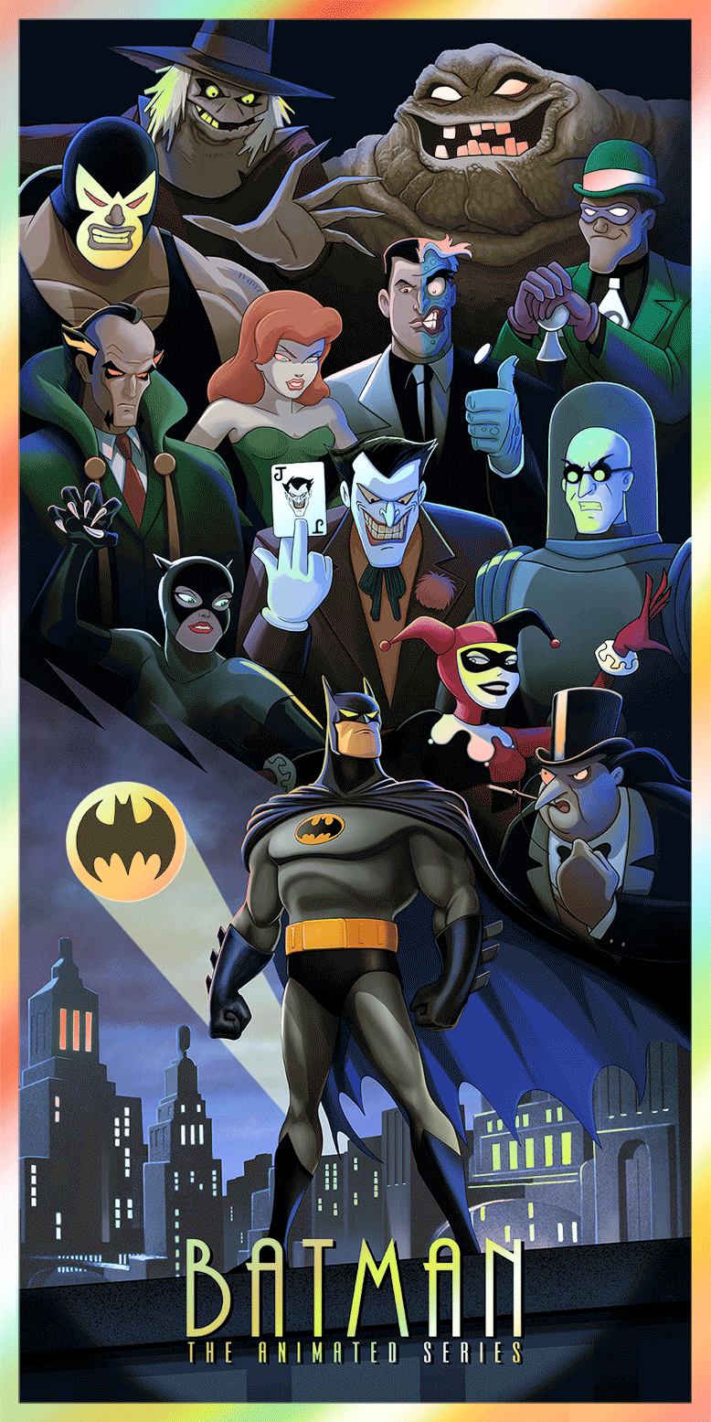 Pablo Olivera "Batman: The Animated Series" Rainbow Foil Variant - AP