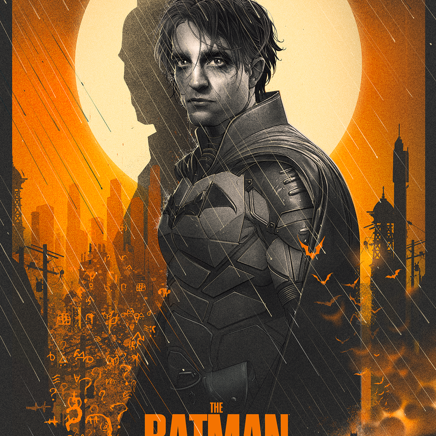 Bruno Vergauwen "The Batman" Variant - Acrylic Panel Print