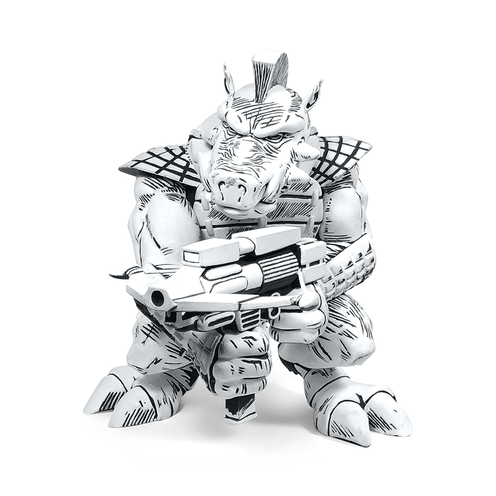 TMNT Firsts: Bebop (B&W Version)