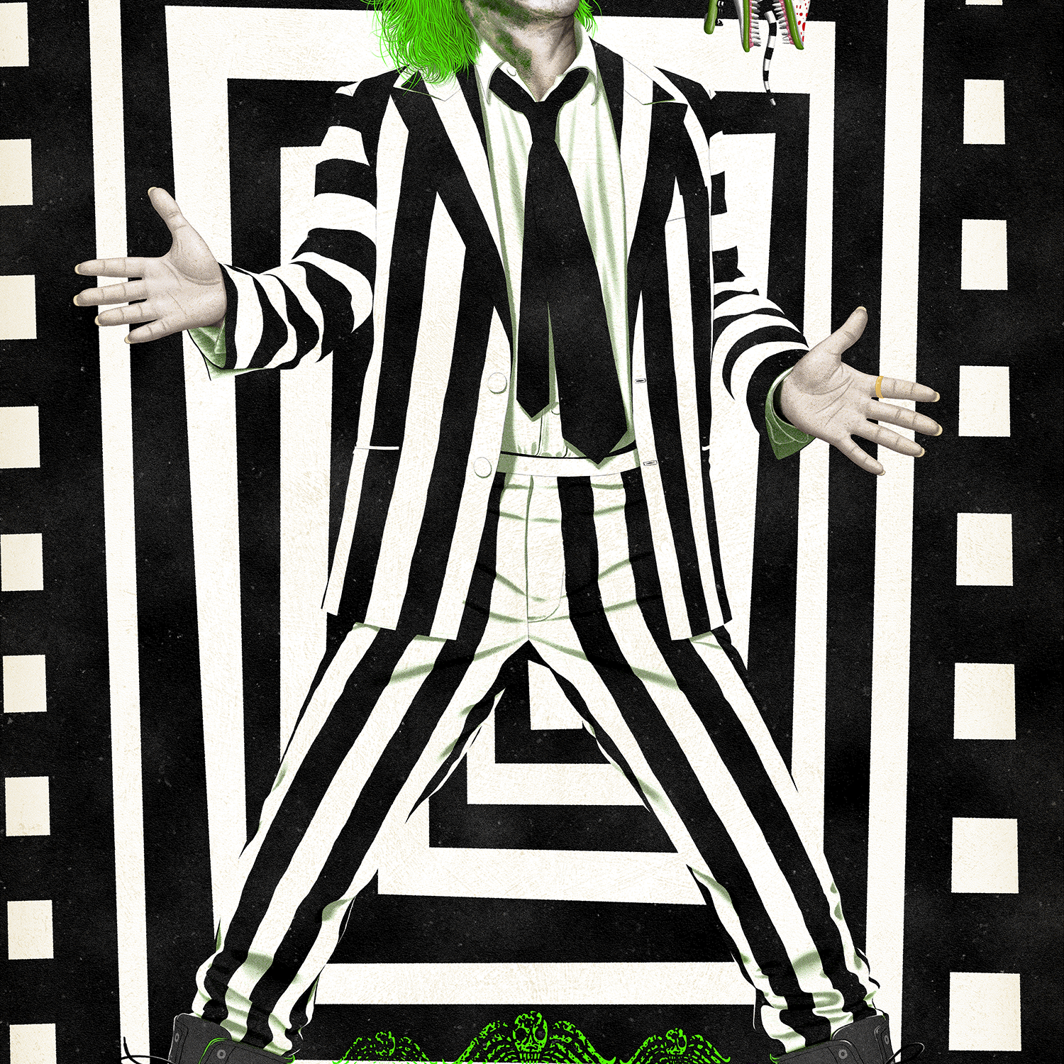 Jason Raish "Beetlejuice Beetlejuice" Acrylic Panel Print