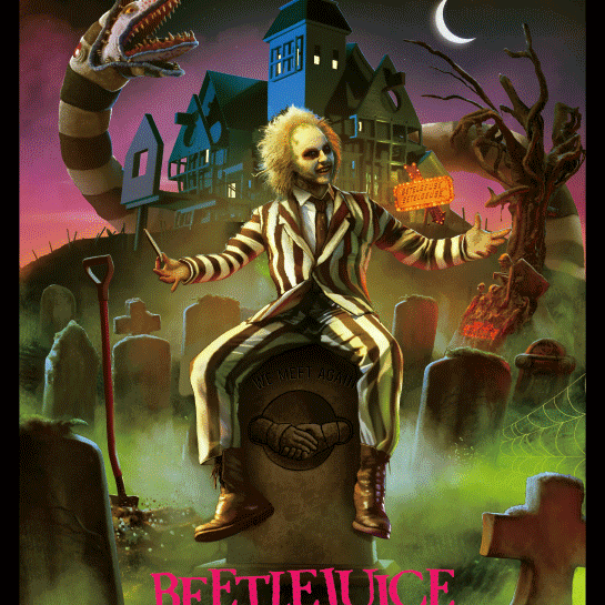 Pablo Olivera "Beetlejuice" 3D Flip Lenticular