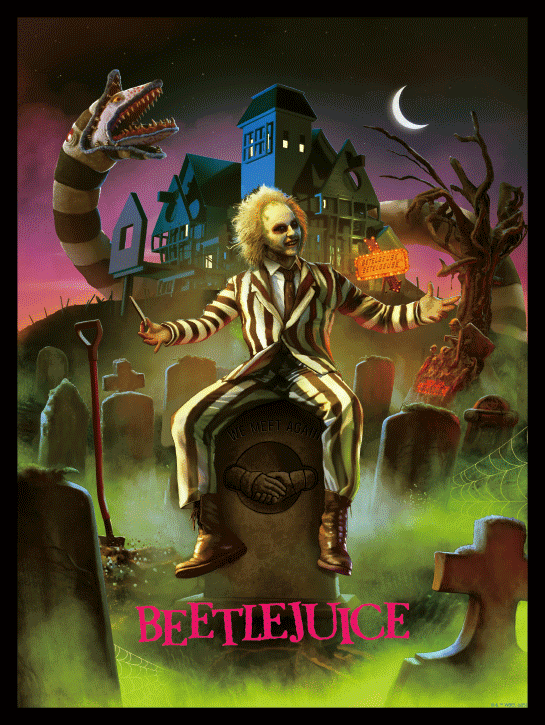 Pablo Olivera "Beetlejuice" 3D Flip Lenticular