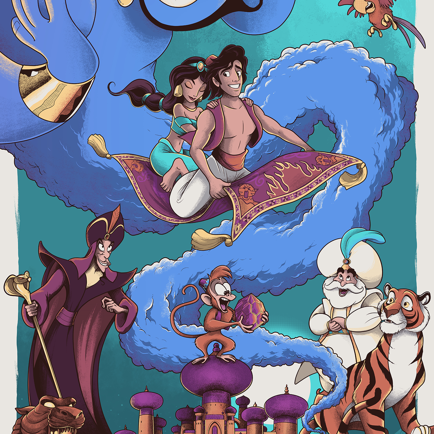 Mark Bell "Aladdin" Acrylic Panel Print