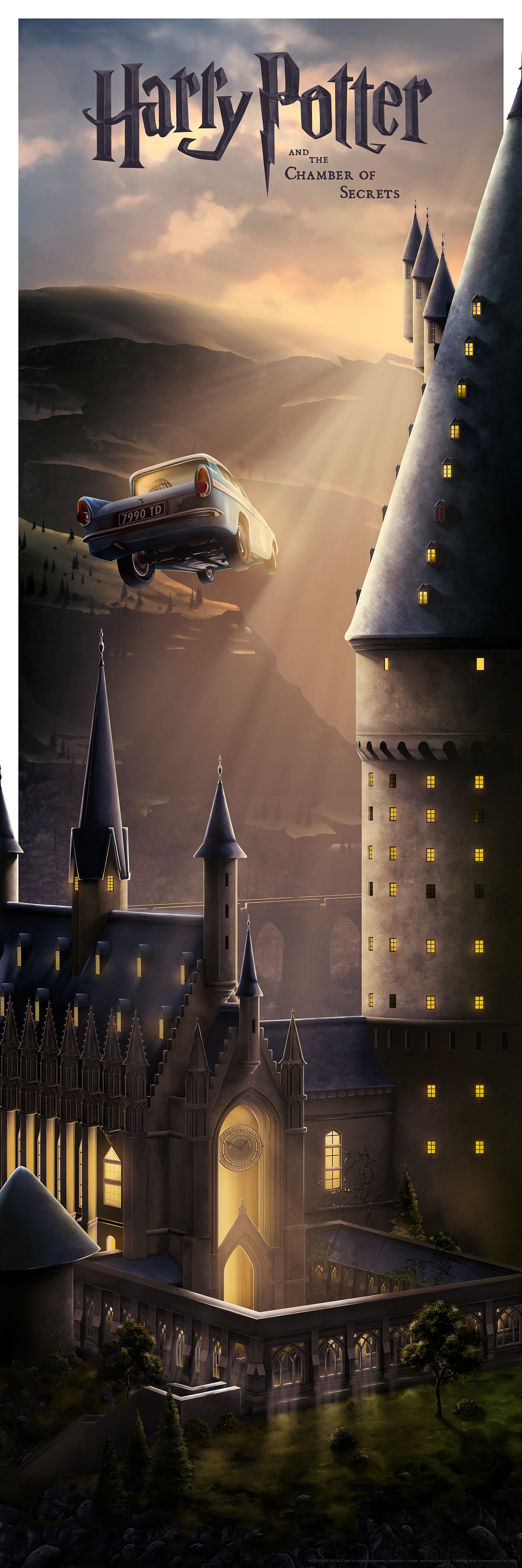 Ben Harman "Journey Through Hogwarts" Titled Print SET