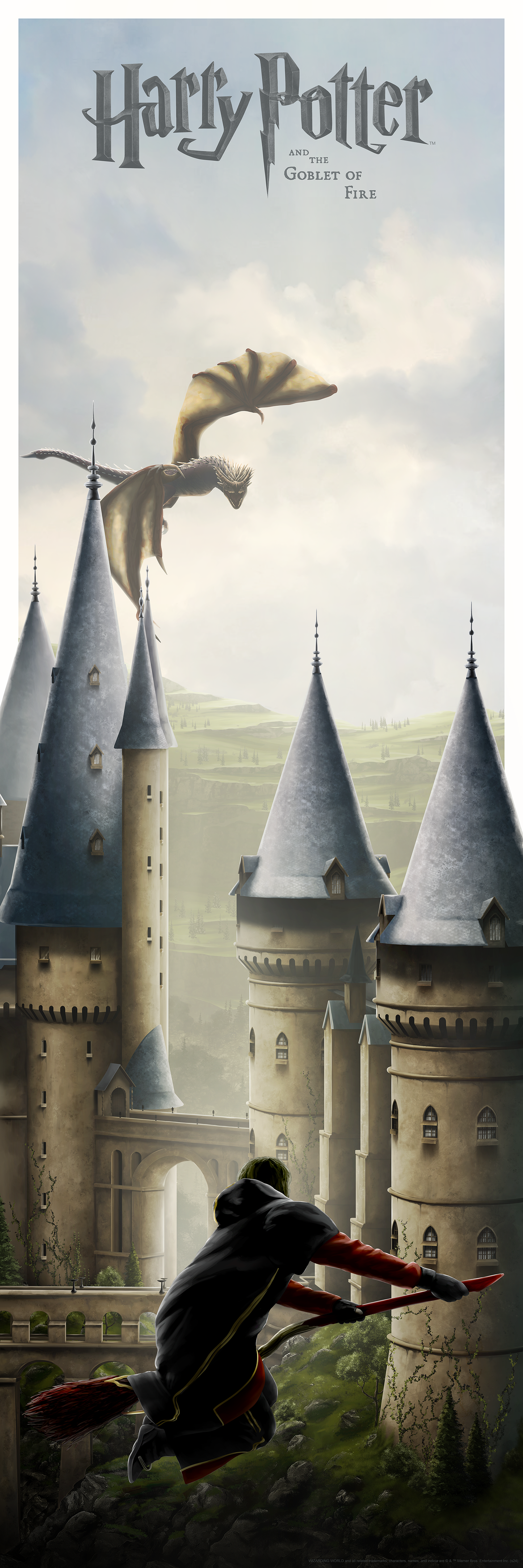 Ben Harman "Journey Through Hogwarts" Titled Print SET