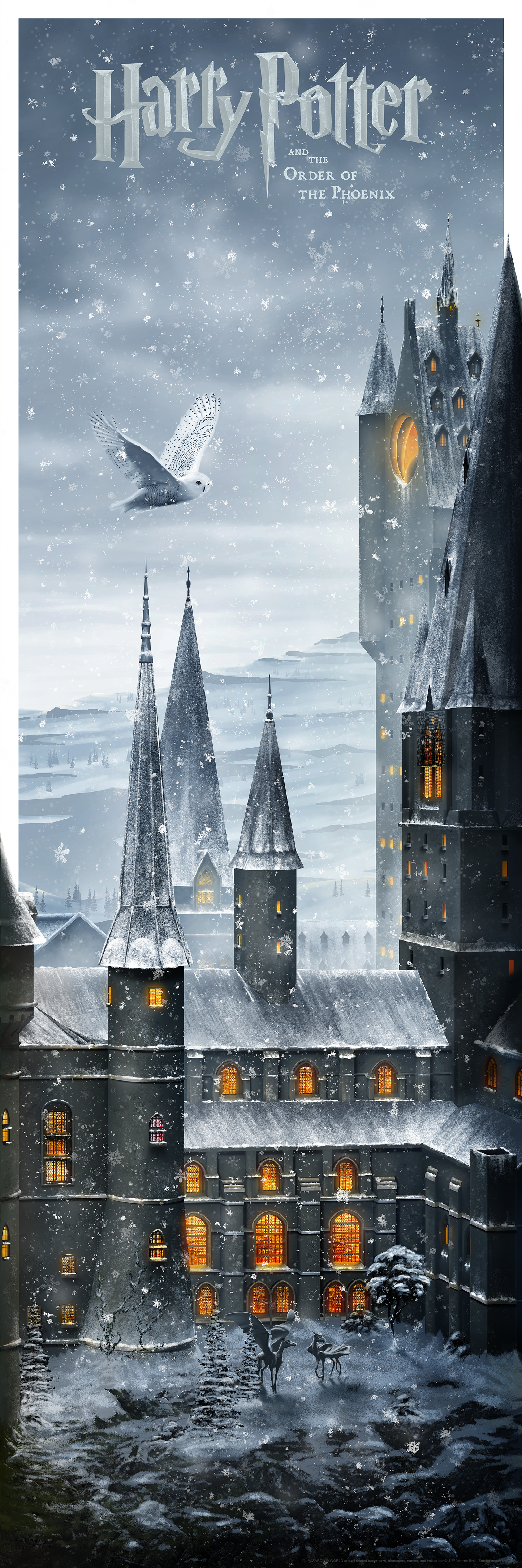 Ben Harman "Journey Through Hogwarts" Titled Print SET