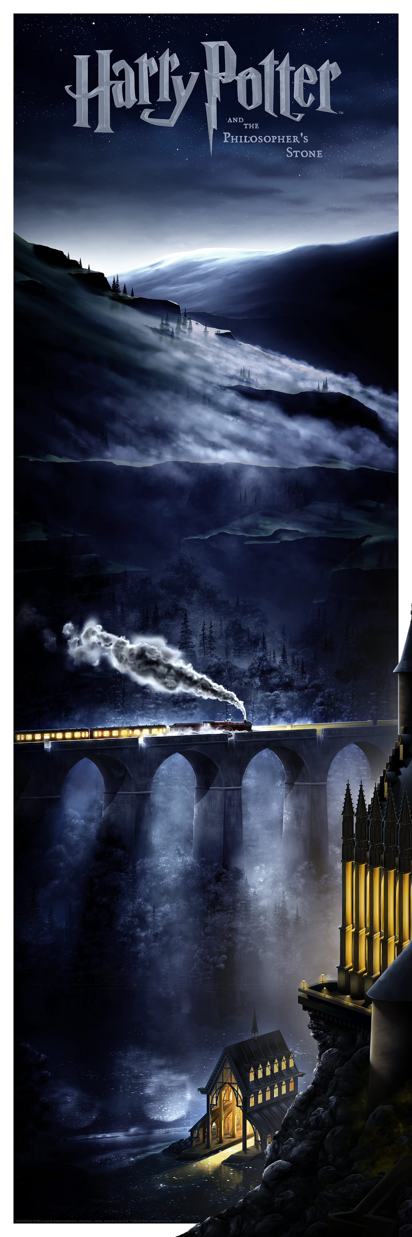 Ben Harman "Journey Through Hogwarts" Titled Print SET