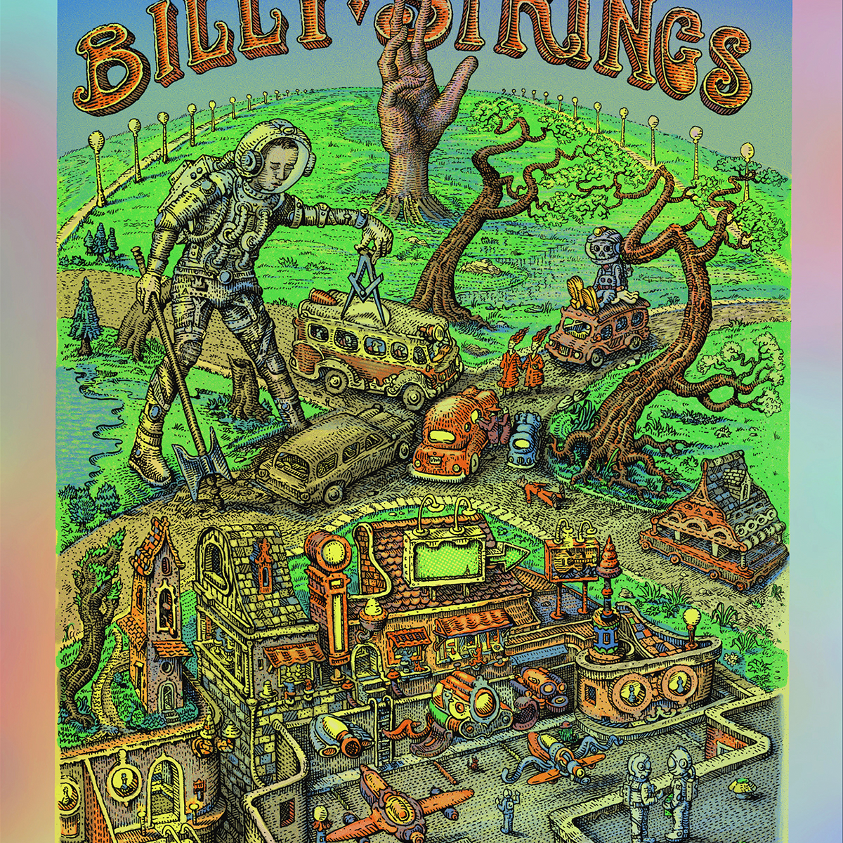David Welker "Billy Strings @ Orion Amphitheater" Foil Variant - AP
