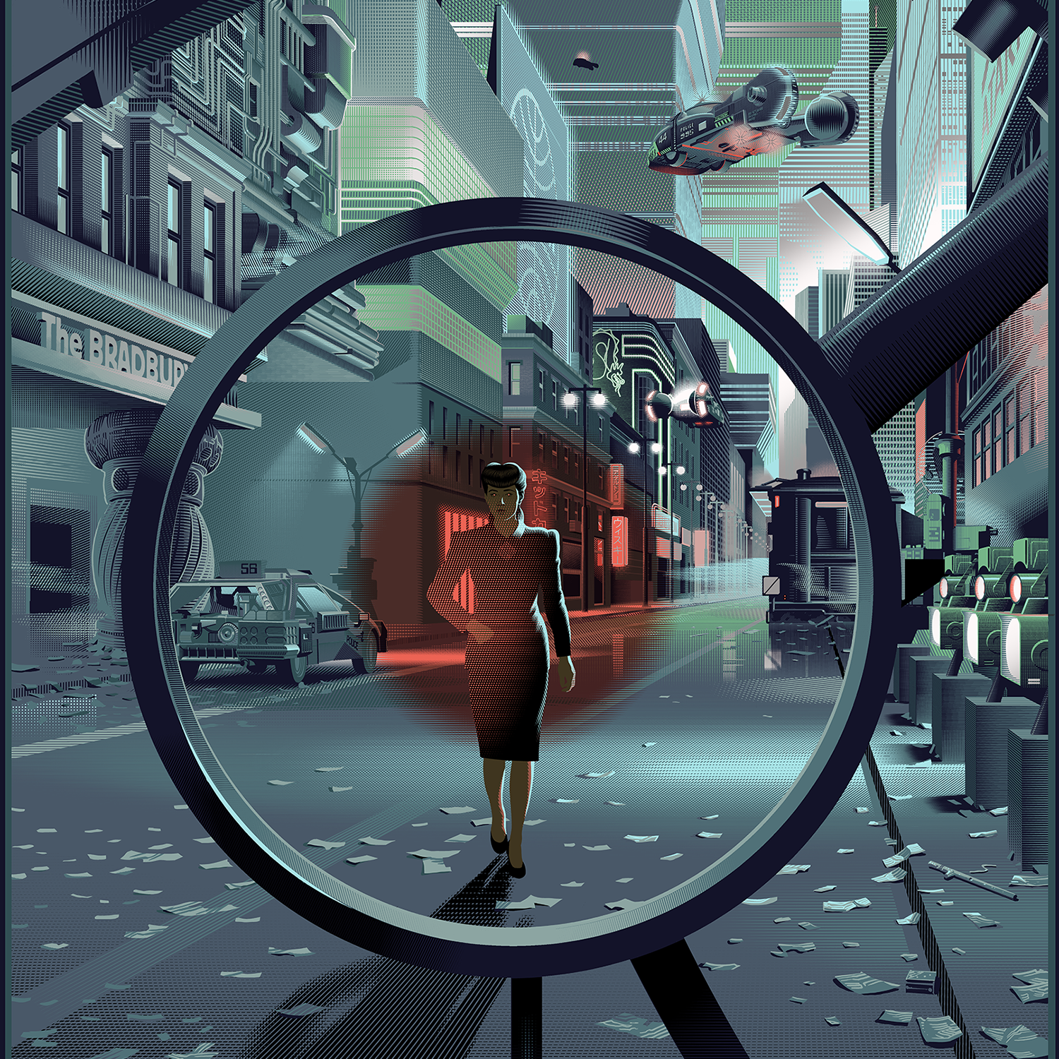 Laurent Durieux "No Expectation Boulevard" Aluminum Print