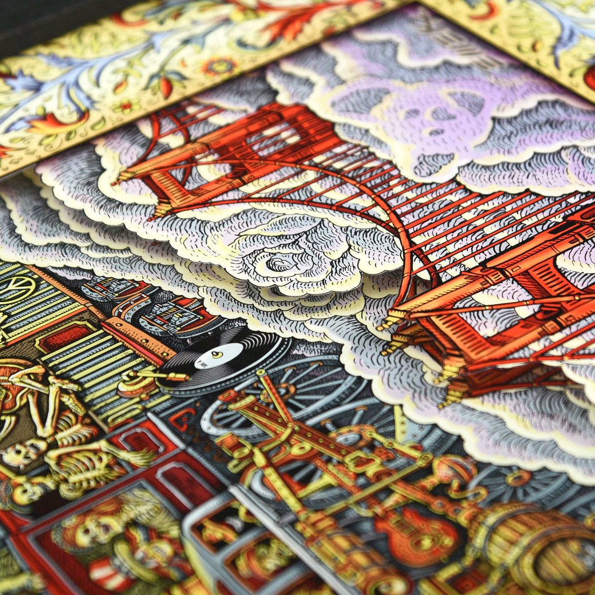 EMEK "Trip of Fools" Framed Acrylic Diorama