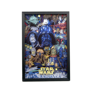 Todd Slater "Echoes of the Empire (Star Wars)" Framed Acrylic Diorama