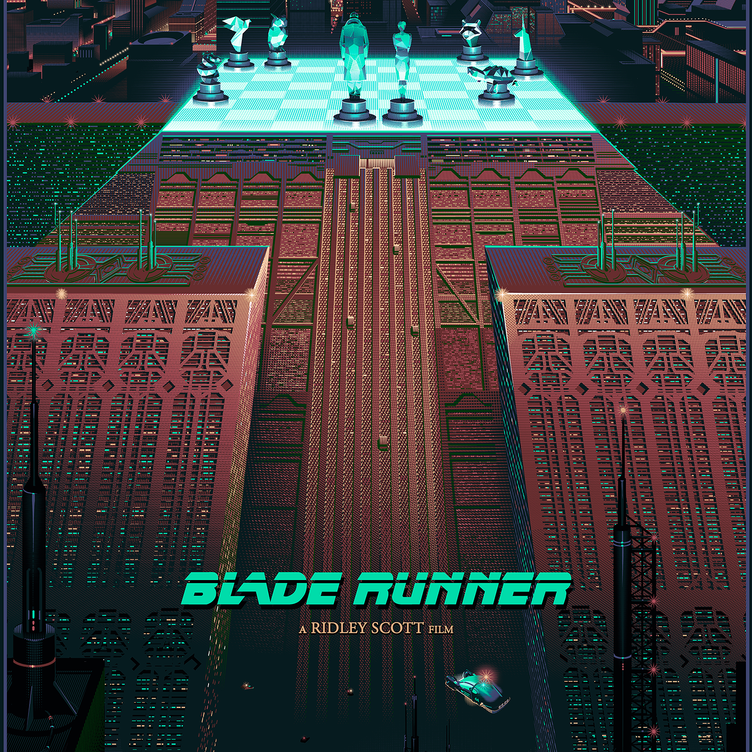 Laurent Durieux "Blade Runner (The Final Chess Game)" Variant