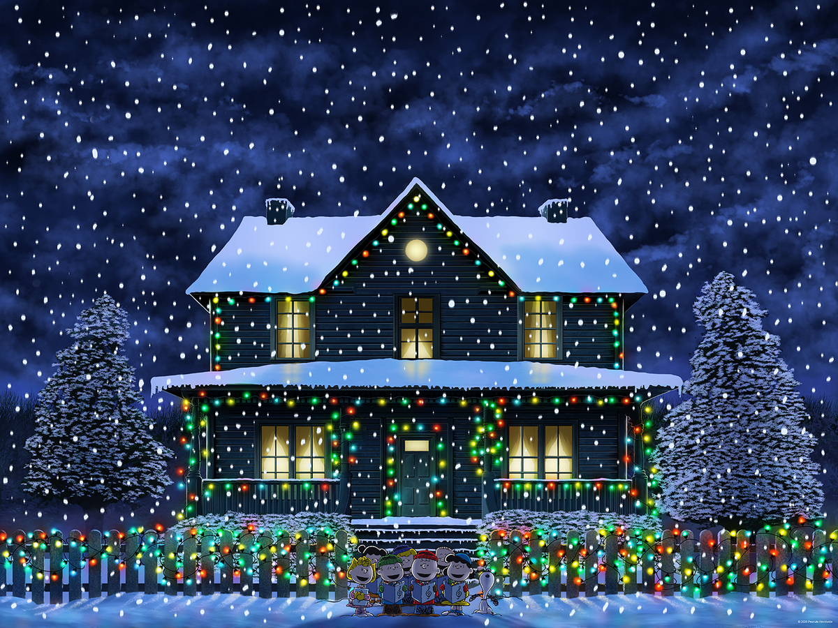 Mark Chilcott & Charles M. Schulz "Tis the season" Multi-Layer Acrylic