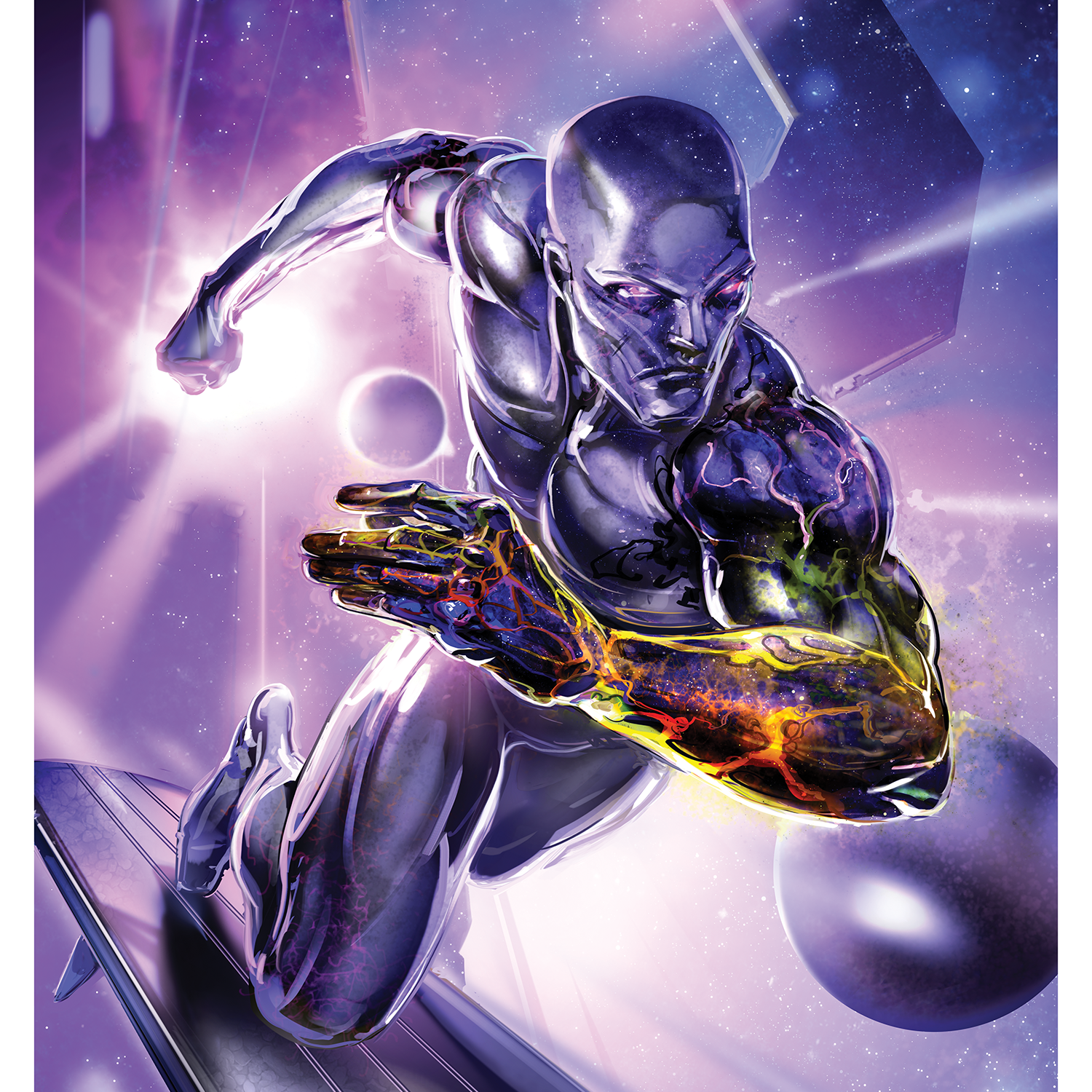 Clayton Crain "Silver Surfer Black #1"
