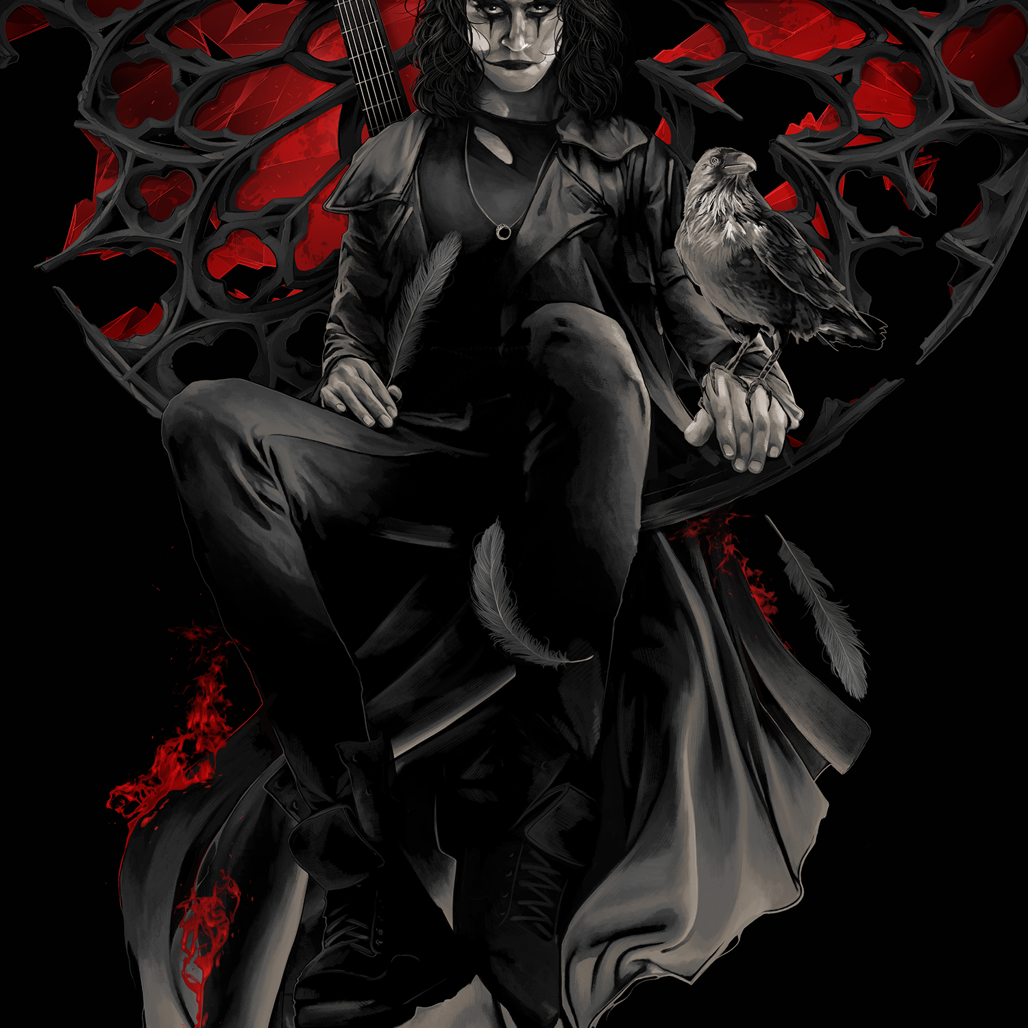 Tomasz Majewski "The Crow" Acrylic Panel Print