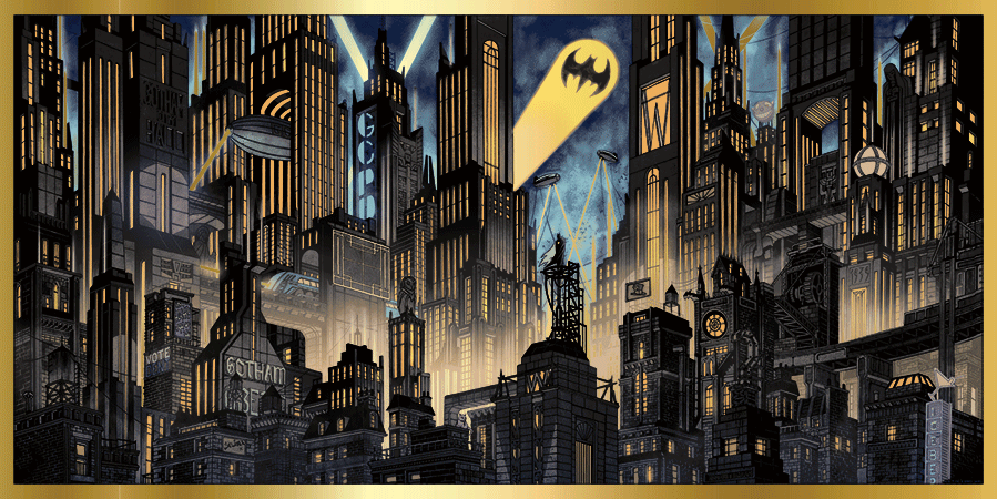 Danny Earls "Gotham City" Gold Foil Variant