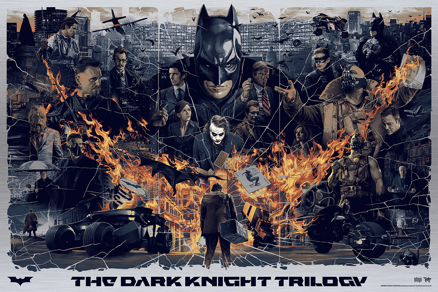 Gabz "The Dark Knight Trilogy (Legendary)" Aluminum Print