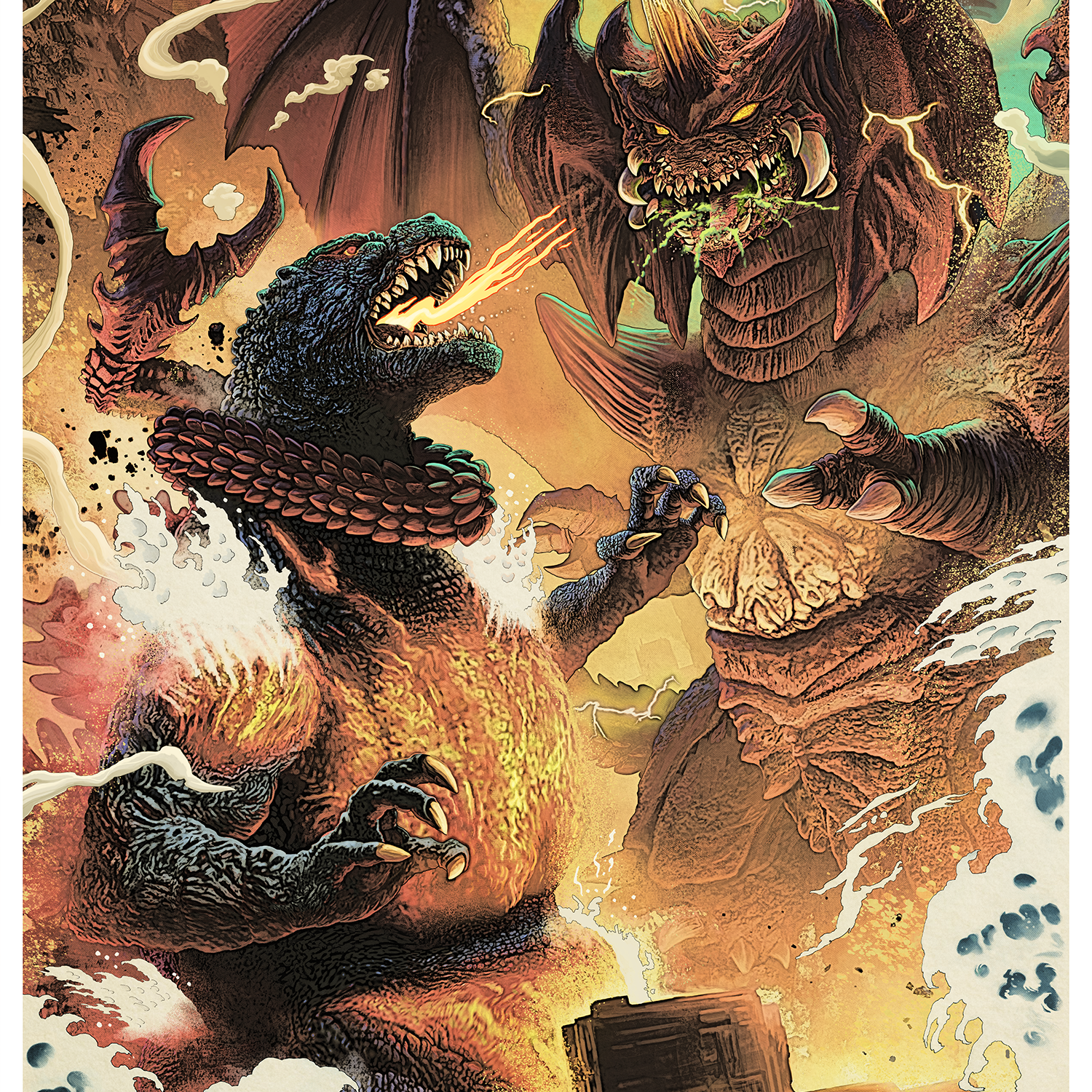 Pablo Olivera "Godzilla vs. Destroyah" Art Print Variant