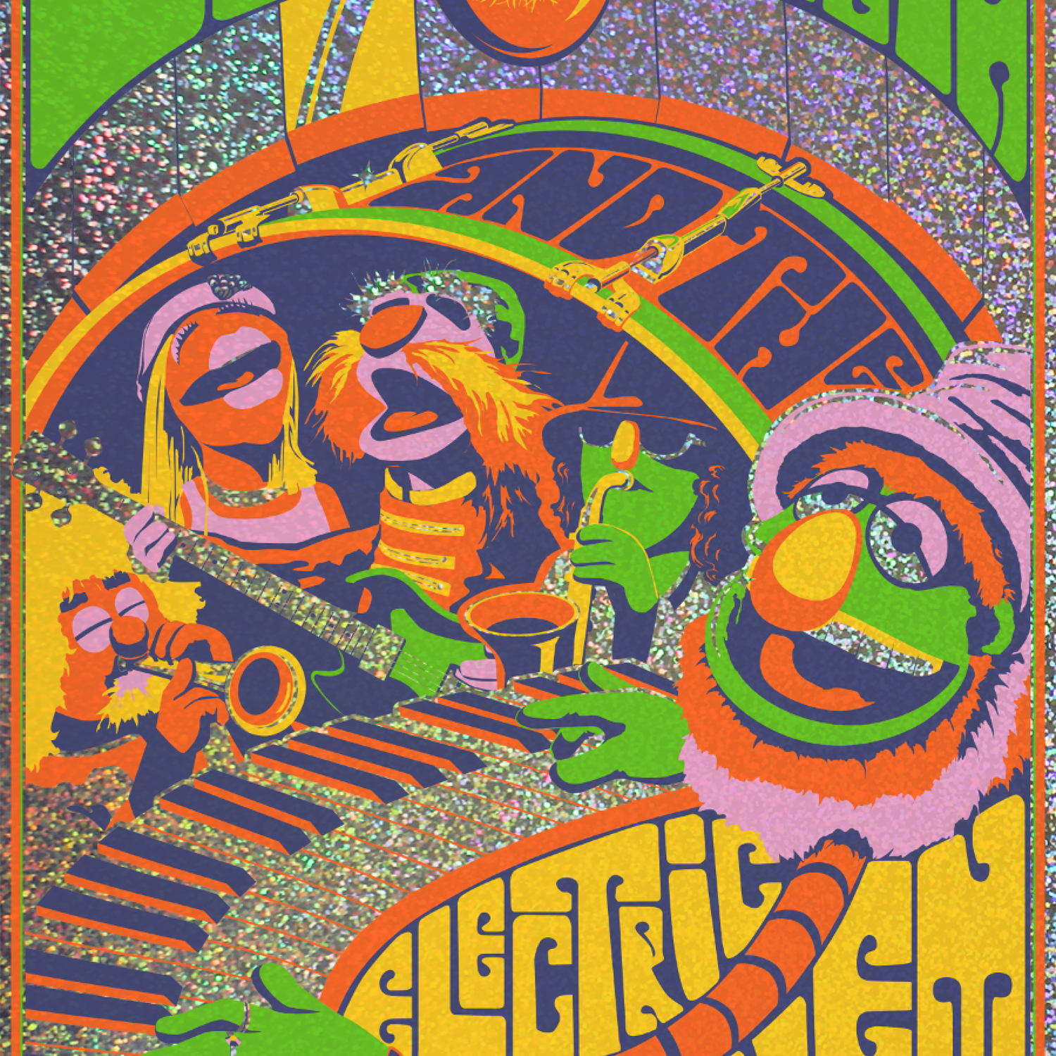 Steve Thomas "Dr. Teeth and the Electric Mayhem" Glitter Foil