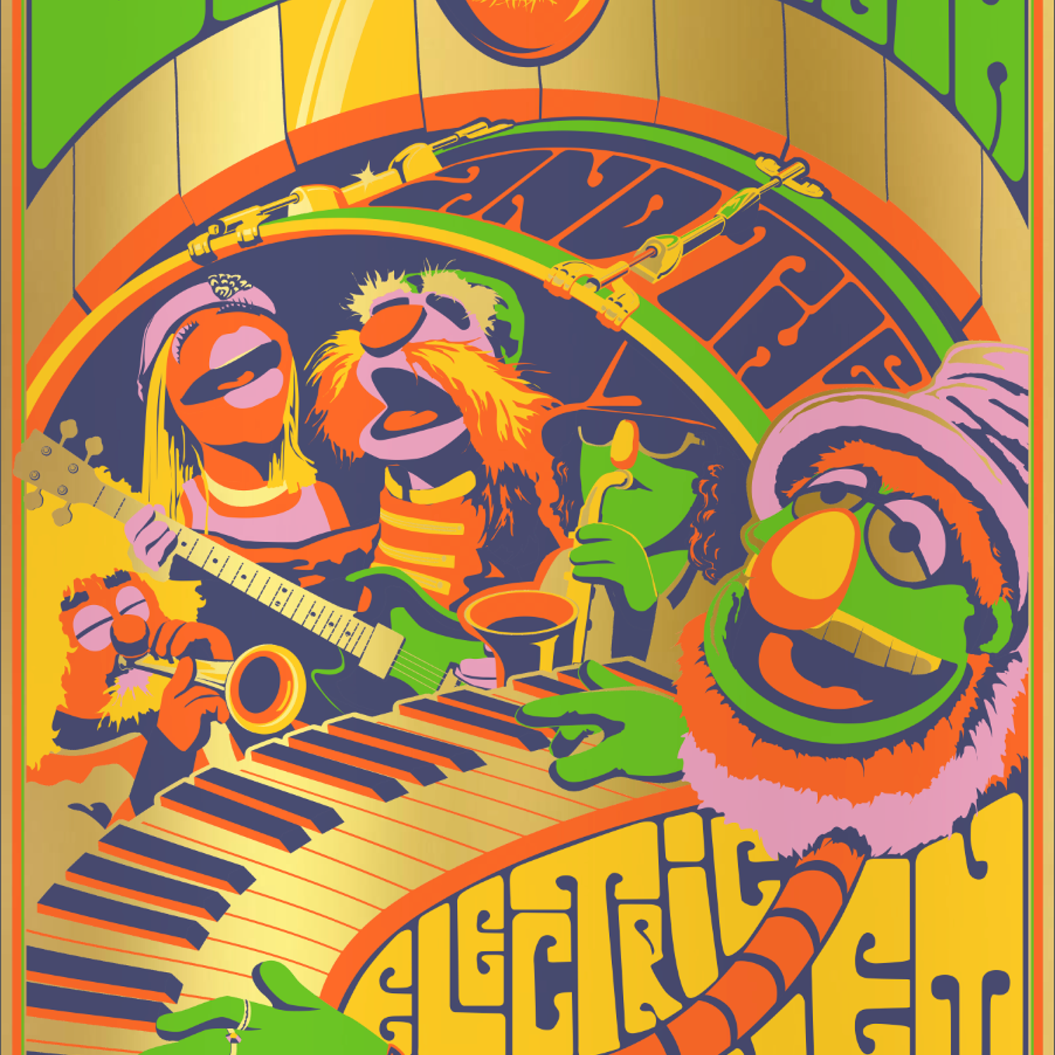 Steve Thomas "Dr. Teeth and the Electric Mayhem" Gold Foil
