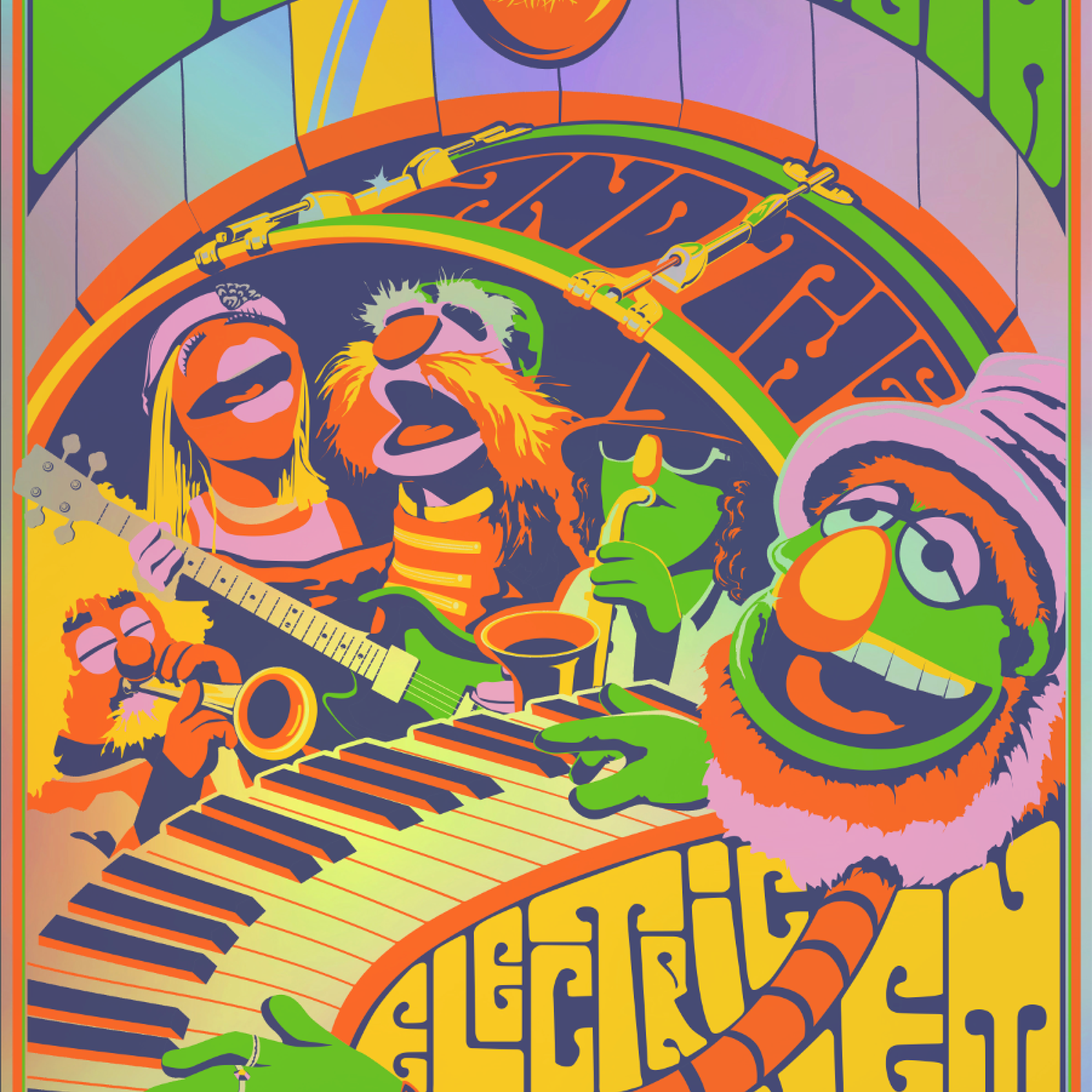 Steve Thomas "Dr. Teeth and the Electric Mayhem" Rainbow Foil