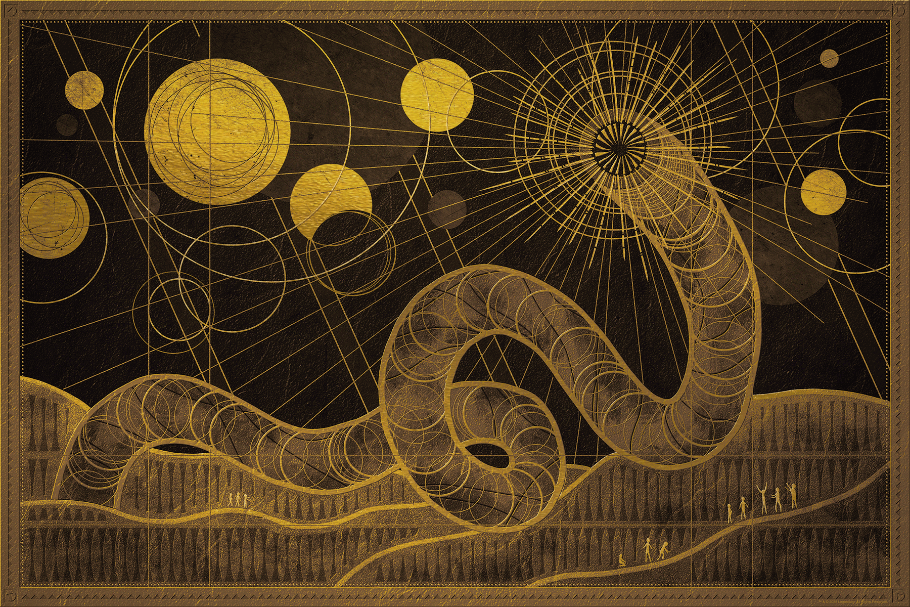 Nuno Sarnadas "Dune: Part I & II" Gold Foil Variant - SET