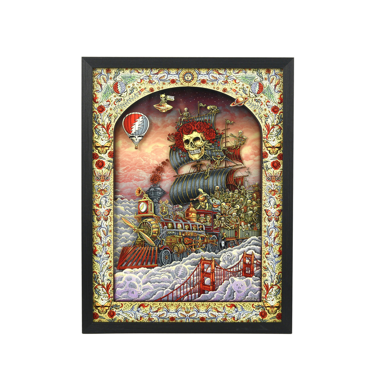 EMEK "Trip of Fools" Framed Acrylic Diorama
