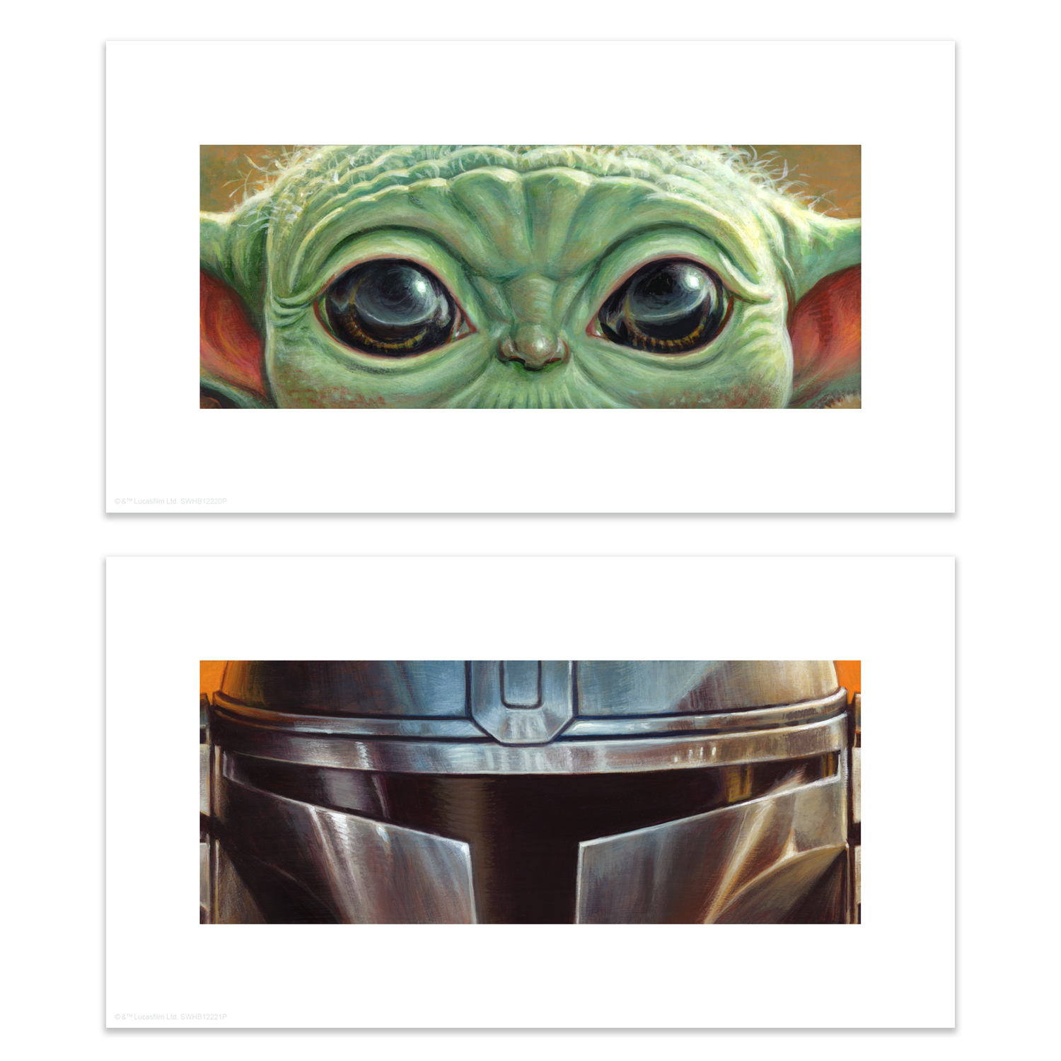 Jason Edmiston "The Mandalorian Din Djarin & Din Grogu, Mandalorian Apprentice" Timed Edition (SET)