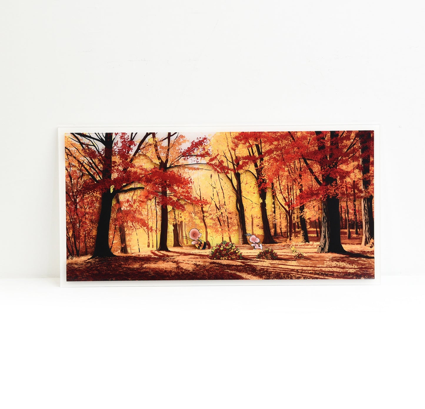 Mark Chilcott & Charles M. Schulz "Peanuts: Leaf Jumping" Multi-Layer Acrylic