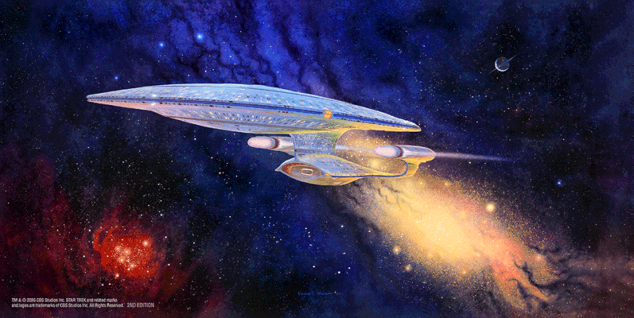 Star Trek: The Next Generation - Ready Room Enterprise D - 3D Lenticular (24x12)