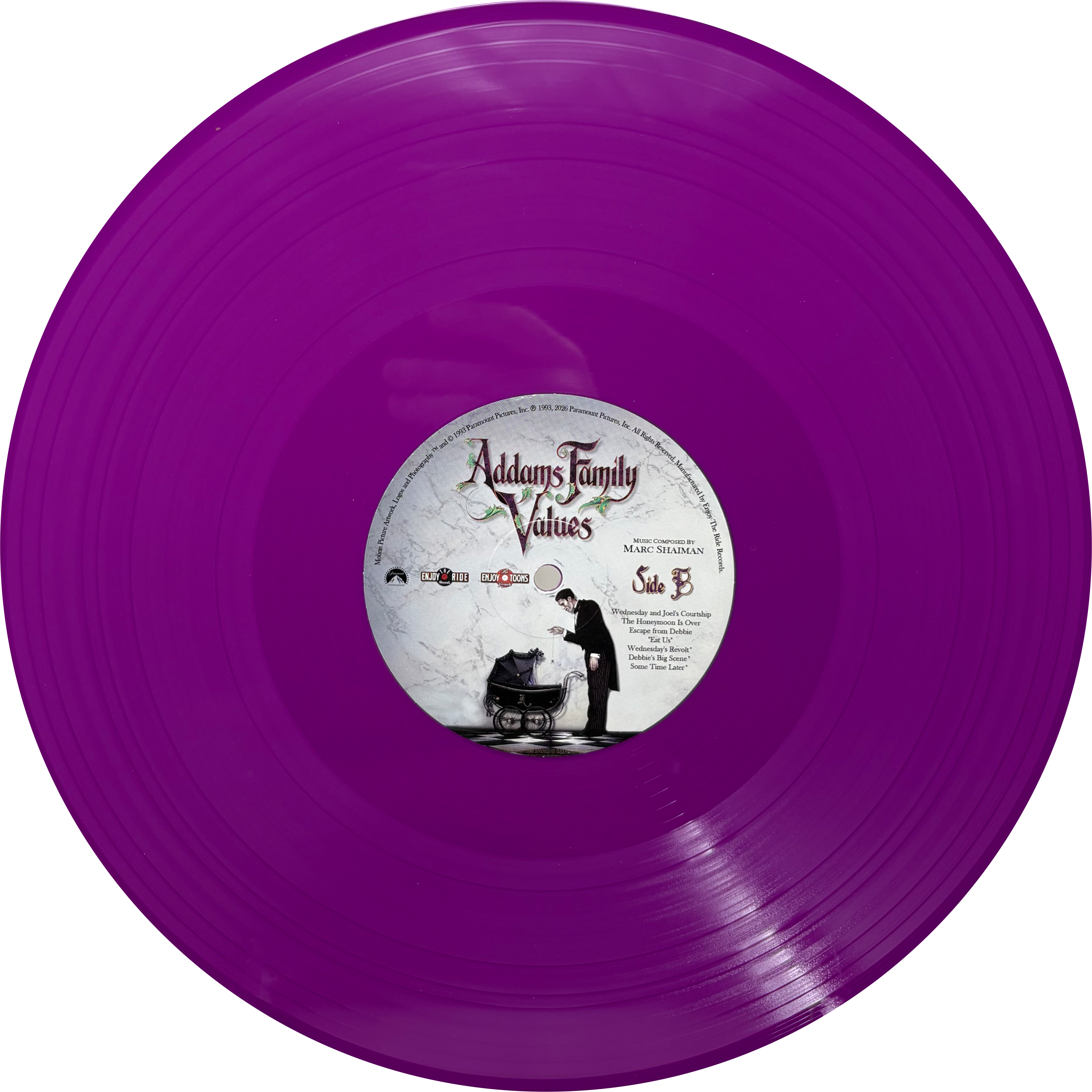 ADDAMS FAMILY VALUES Original Motion Picture Soundtrack LP - Limited Edition BNG Exclusive