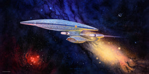 Star Trek: The Next Generation - Ready Room Enterprise D Painting