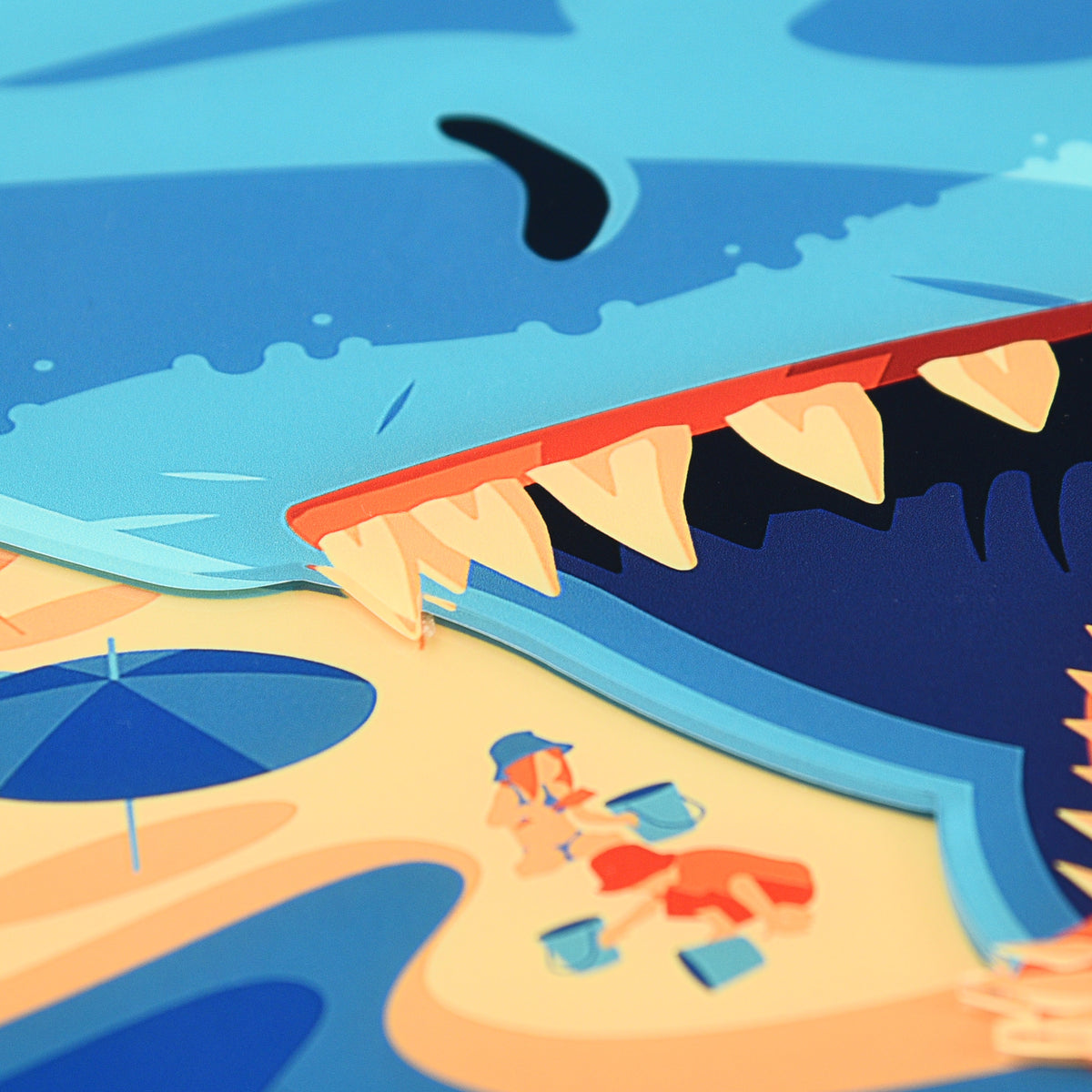 Tom Whalen "JAWS" Multi-Layer Acrylic (24x16)