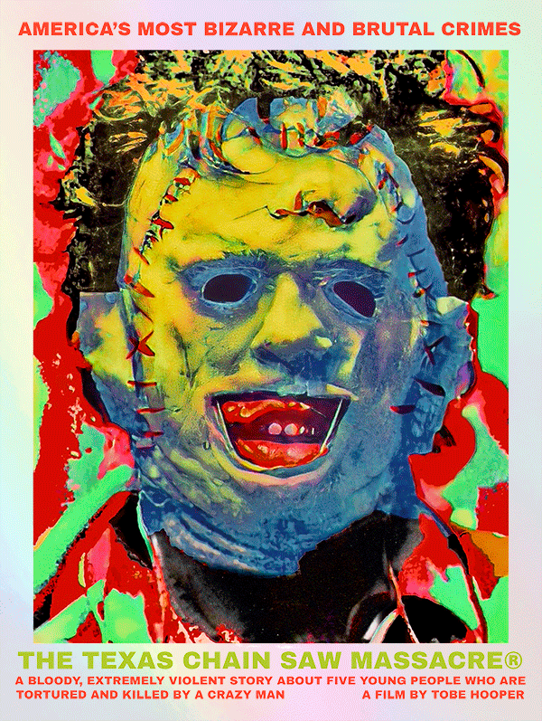 Chase Andersen "The Texas Chainsaw Massacre" White Rainbow Foil Variant