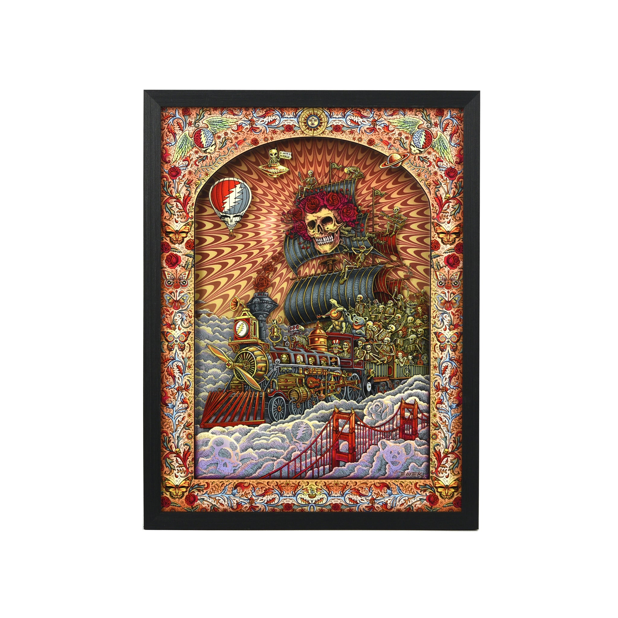EMEK "Trip of Fools" Variant - Framed Acrylic Diorama
