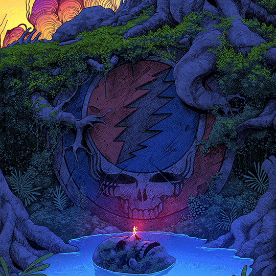 Ian Permana "Grateful Dead" 3D Flip Lenticular