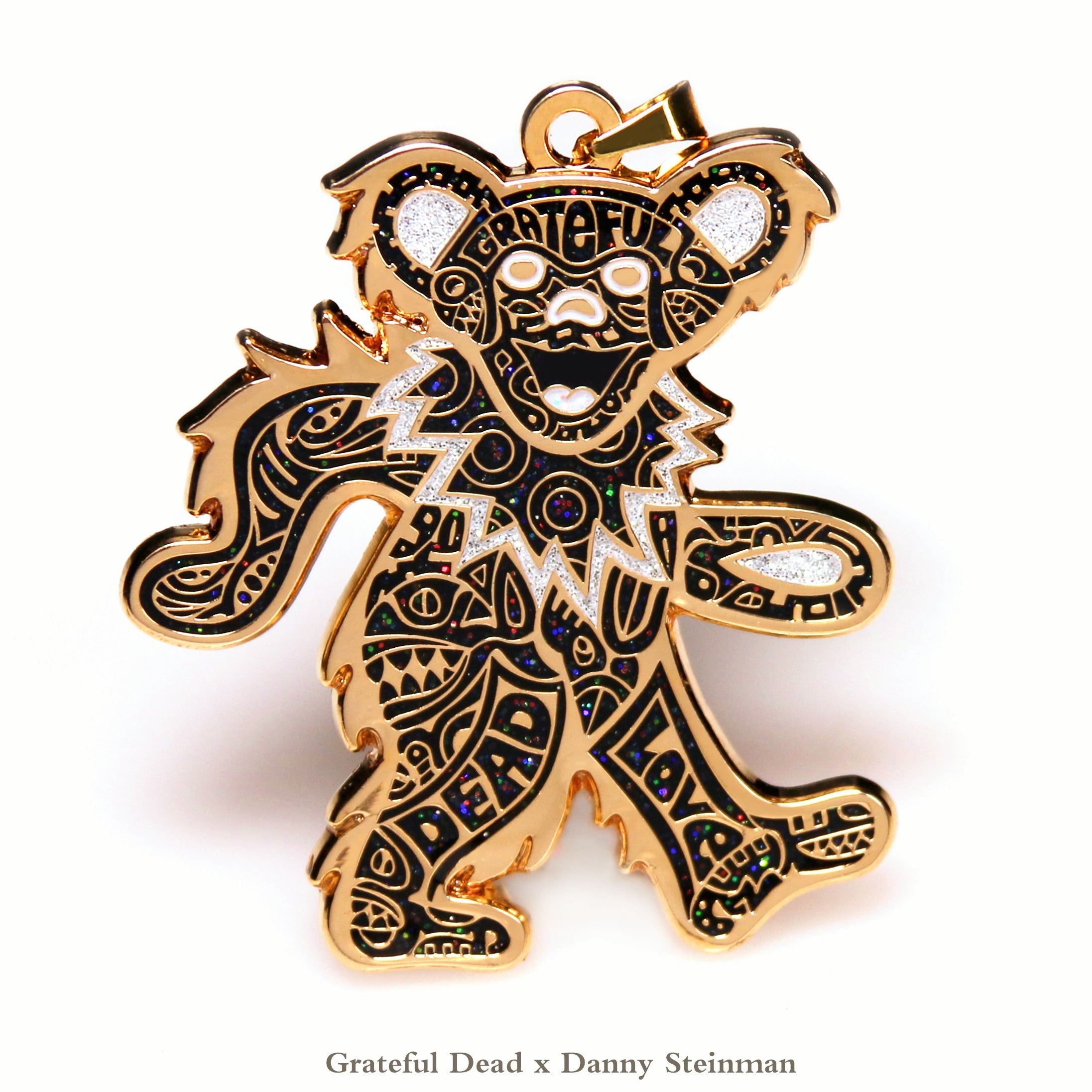 Danny Steinman "Classic Bear PENDANT" Gold Deep Space