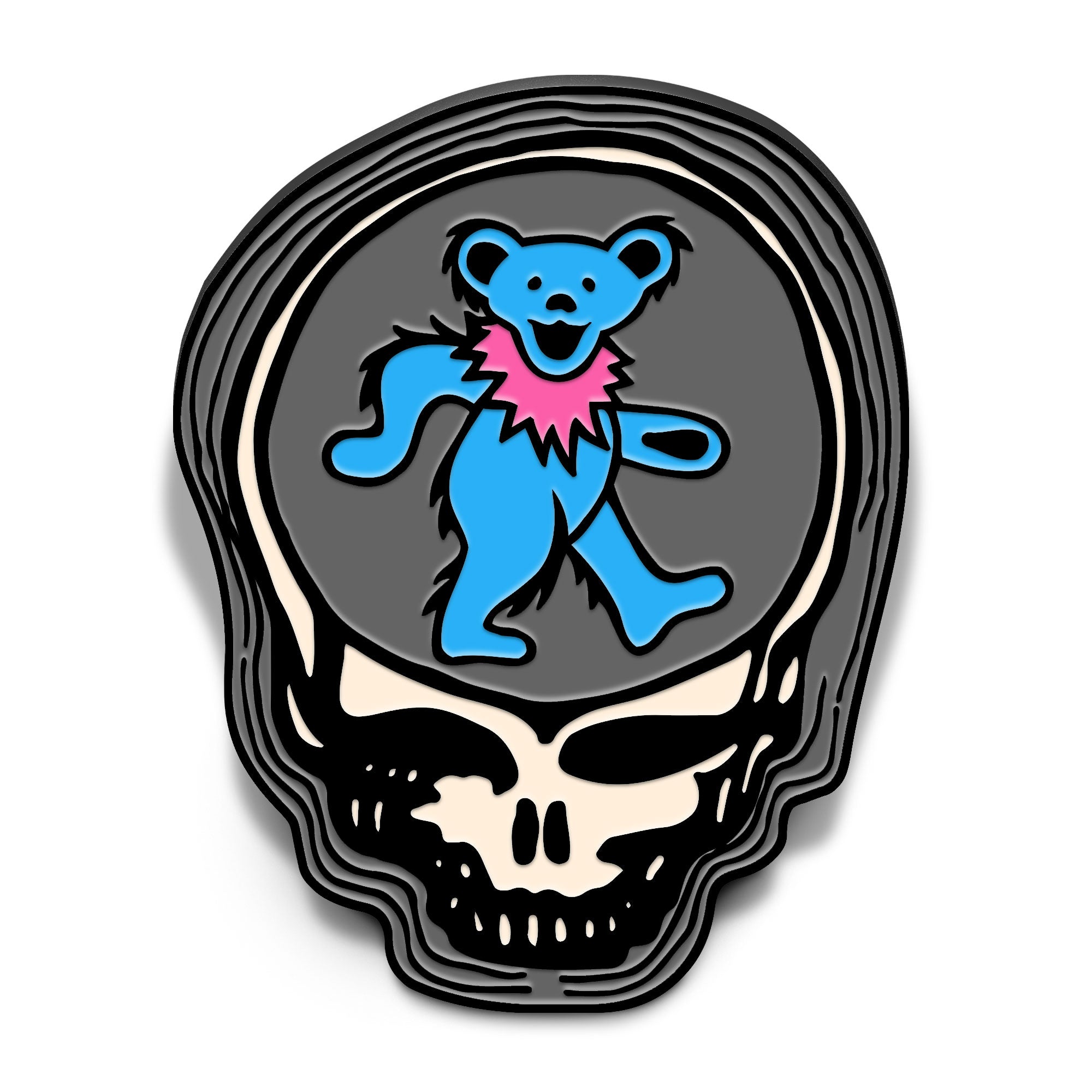 Grateful Dead - Dancing Bear (Blue) Enamel Pin – Bottleneck Gallery