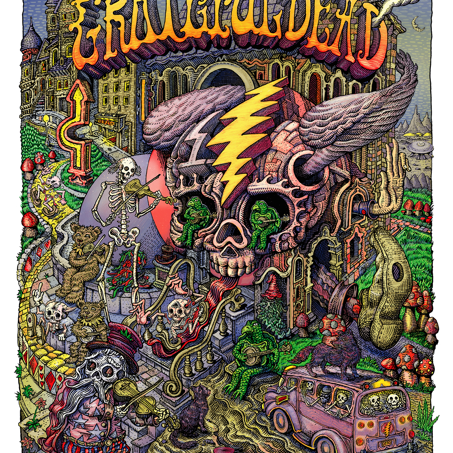 David Welker "Grateful Dead" Print SET