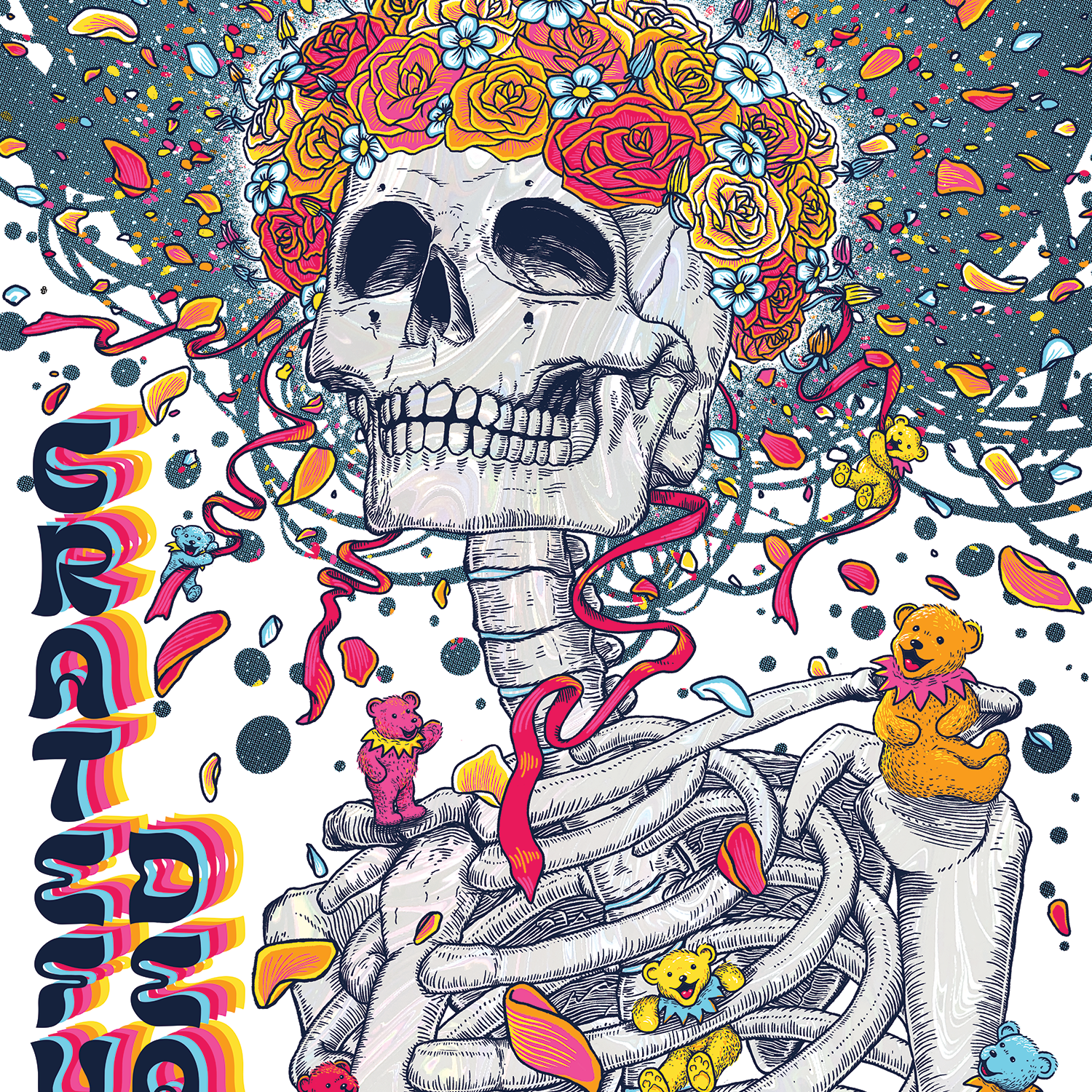 Max Wesoloski "Grateful Dead" White Swirl Foil