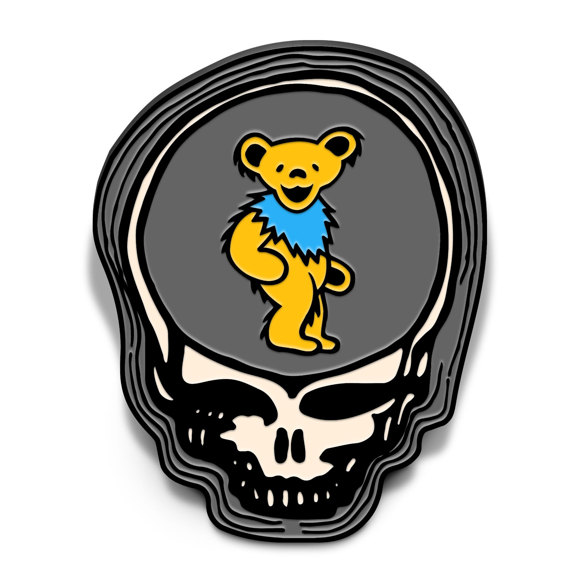 Grateful Dead - Dancing Bear (Yellow) Enamel Pin