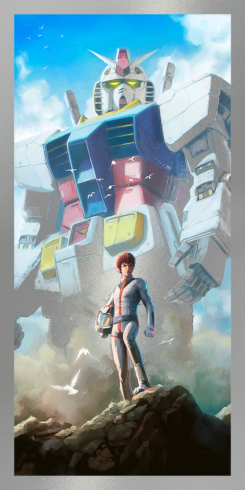 Hernan Carracedo "Mobile Gundam Pilot" Aluminum Print