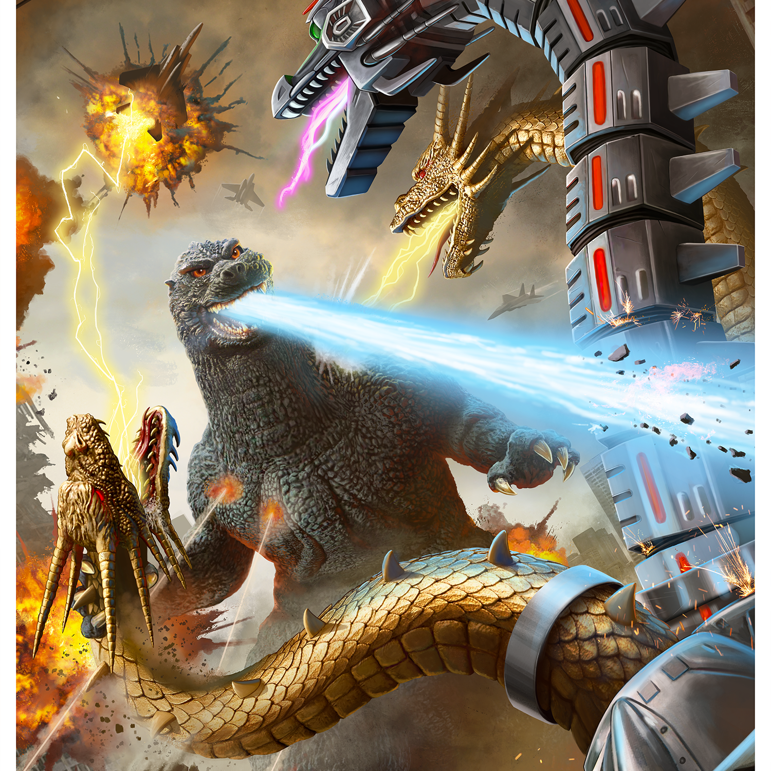 Pablo Olivera "Godzilla vs. King Ghidorah"