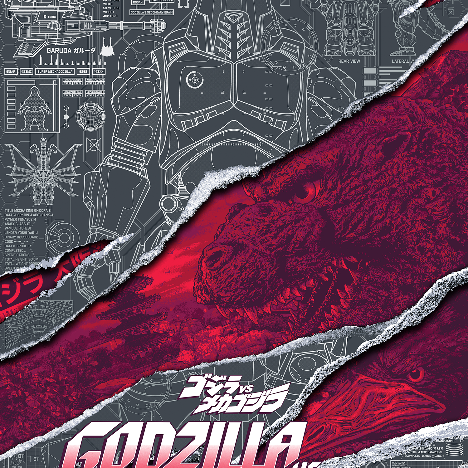 Anthony Petrie "Godzilla vs. Mechagodzilla II" Foil Variant