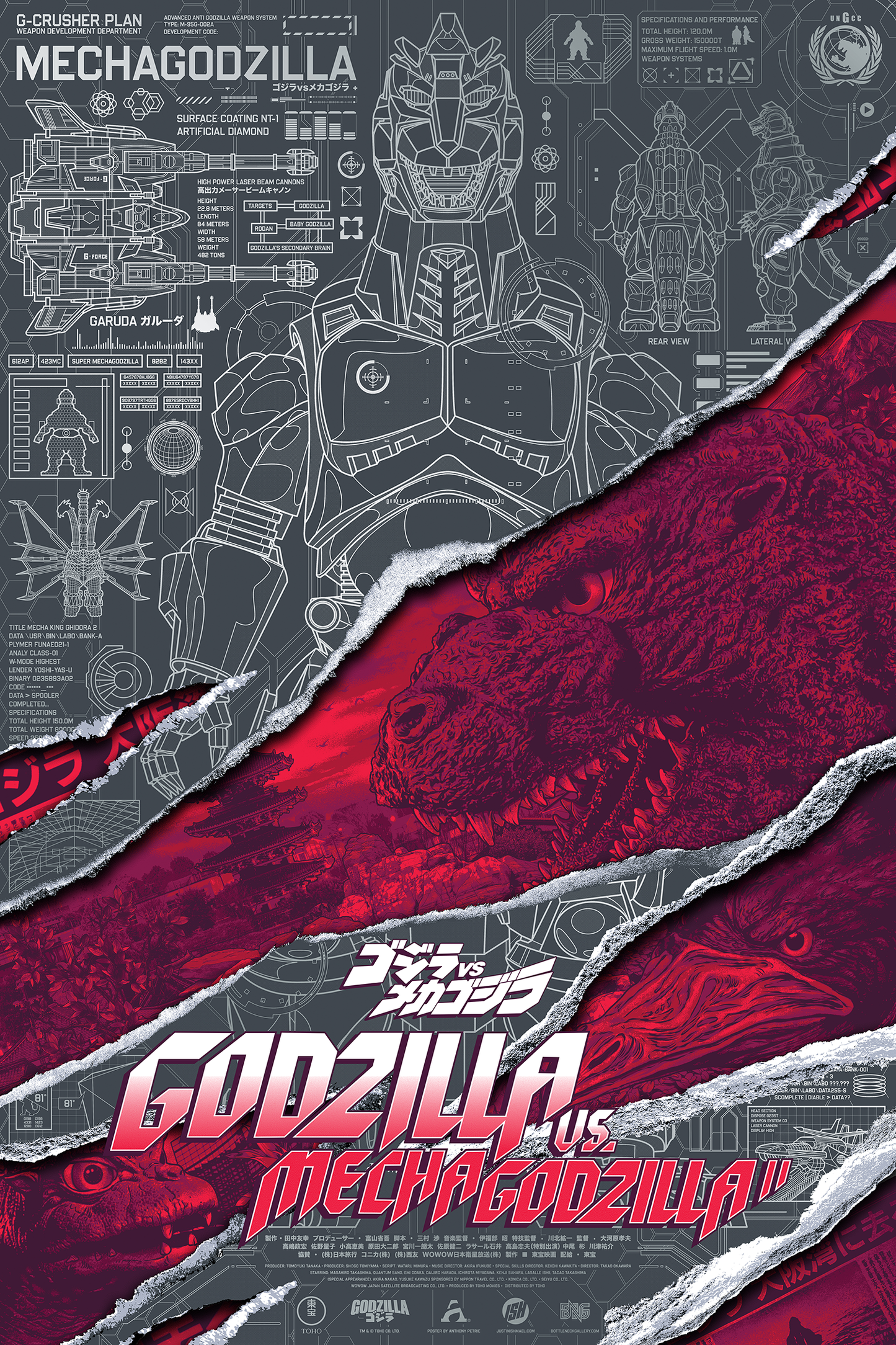 Anthony Petrie "Godzilla vs. Mechagodzilla II" Foil Variant