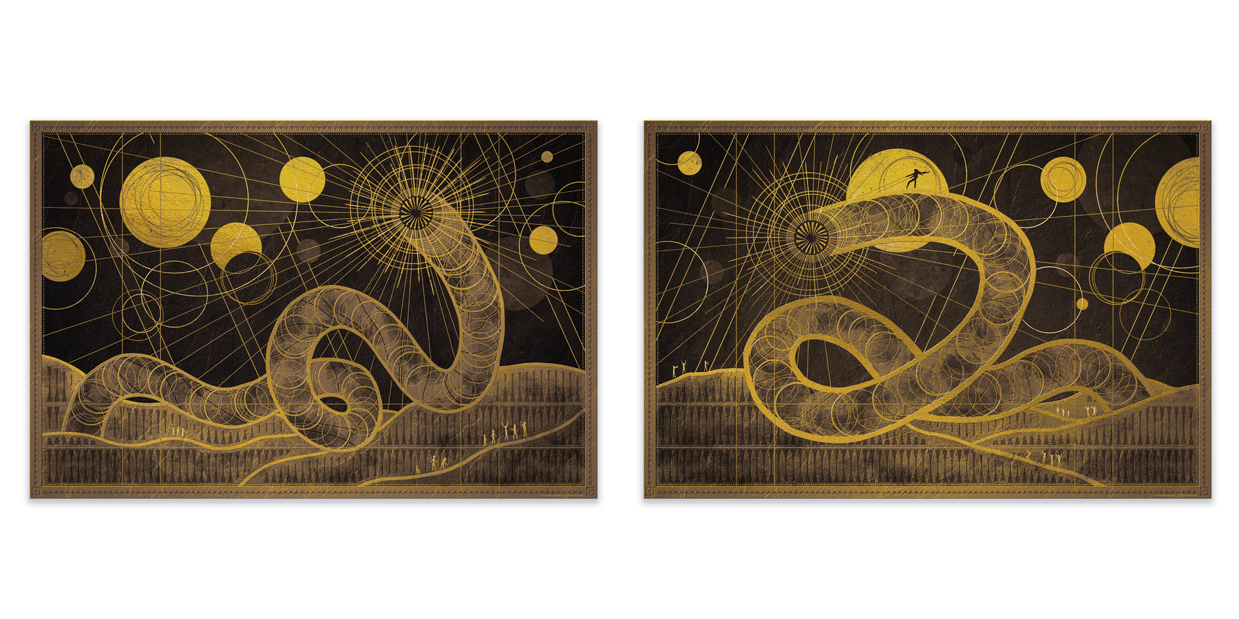 Nuno Sarnadas "Dune: Part I & II" Gold Foil Variant - SET