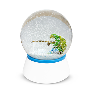David Welker "Ice Fishing" Musical Snow Globe